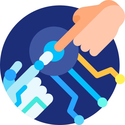 Robotic hand icon